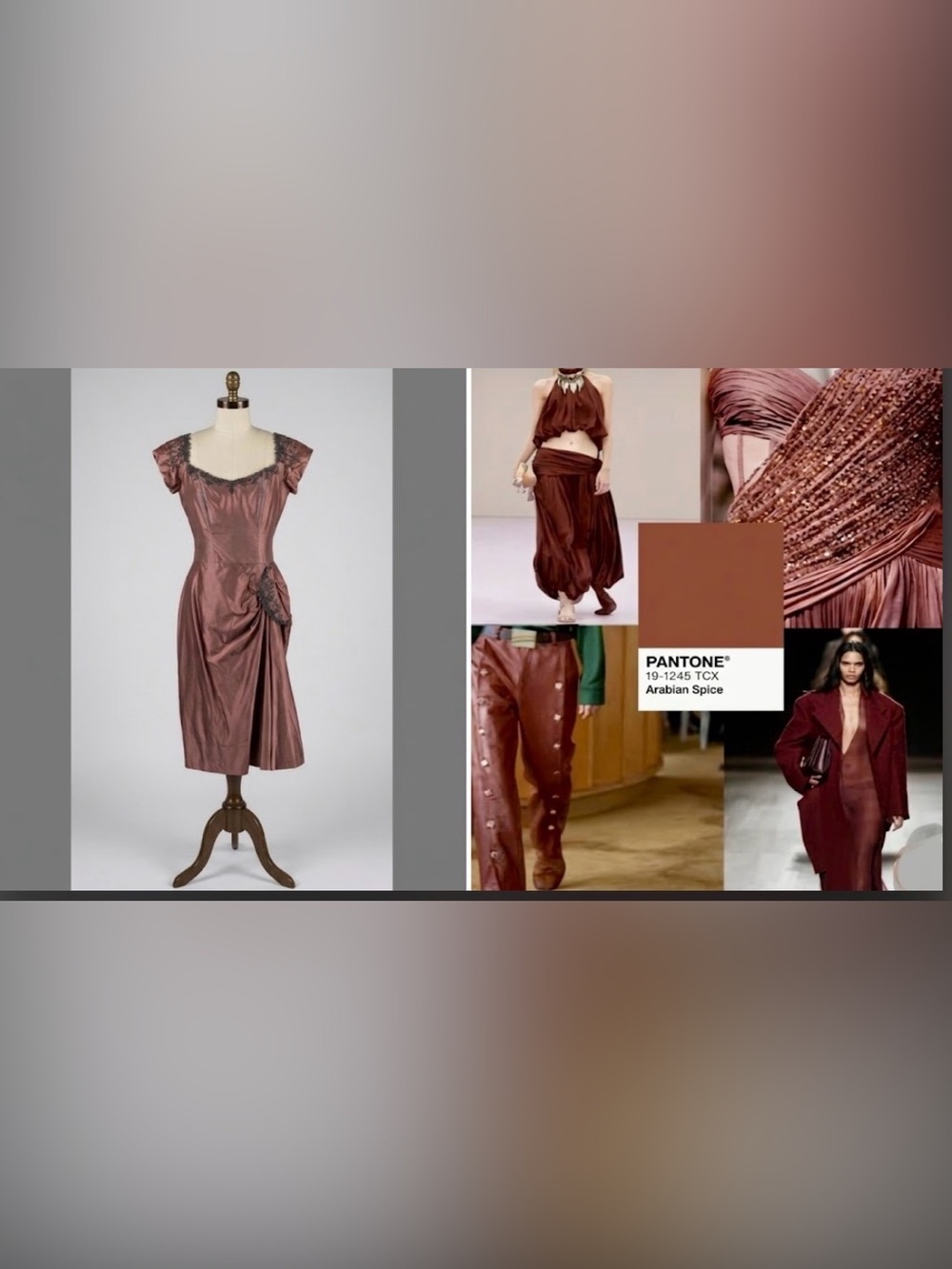 Authentic 1940’s Arabian Spice Color Dress